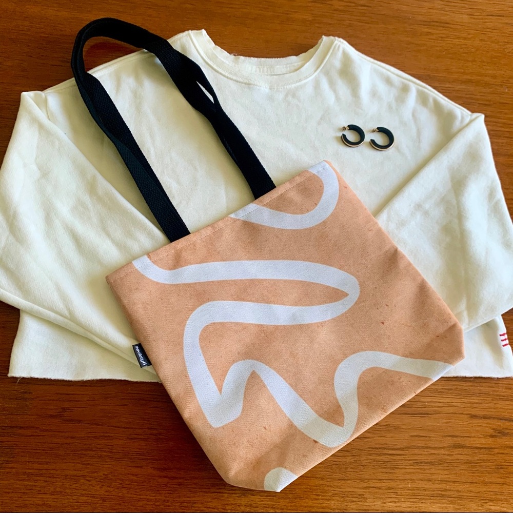 Abstract Society6 canvas tote